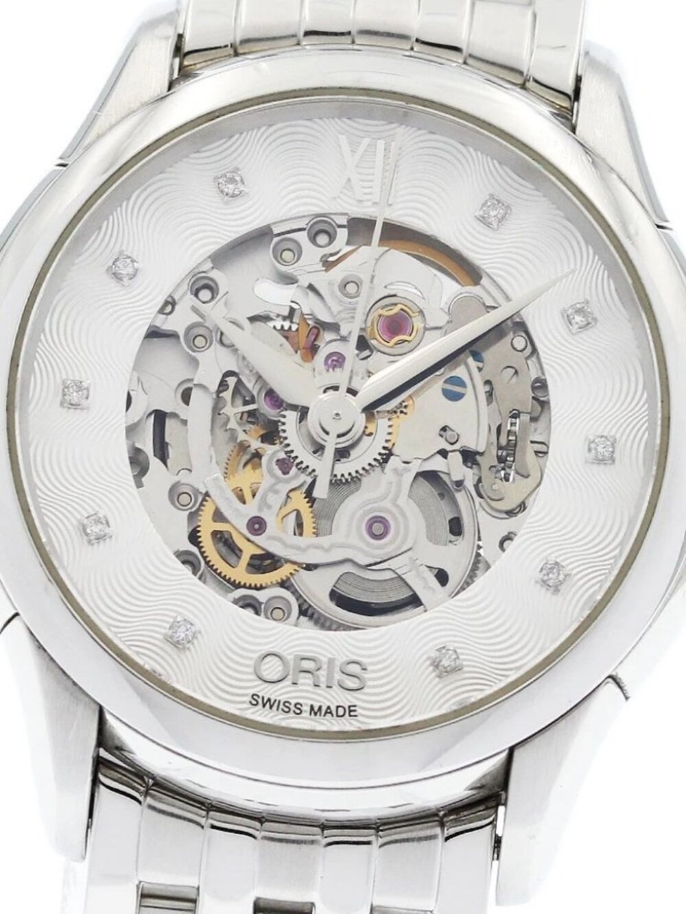 ORIS Artelier 7604 Skeleton 10P Diamond Automatic Ladies Watch_965238